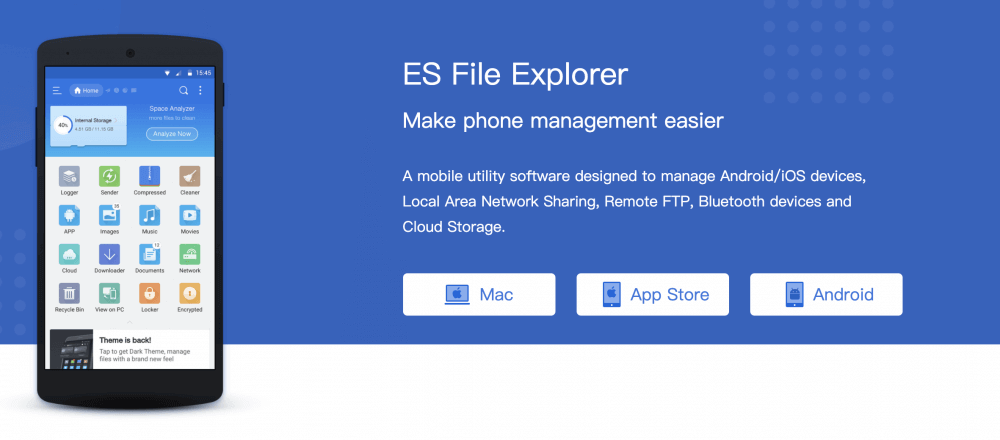 ES File Explorer MOD APK v4.4.1.11 (Full Unlocked/ADFree)