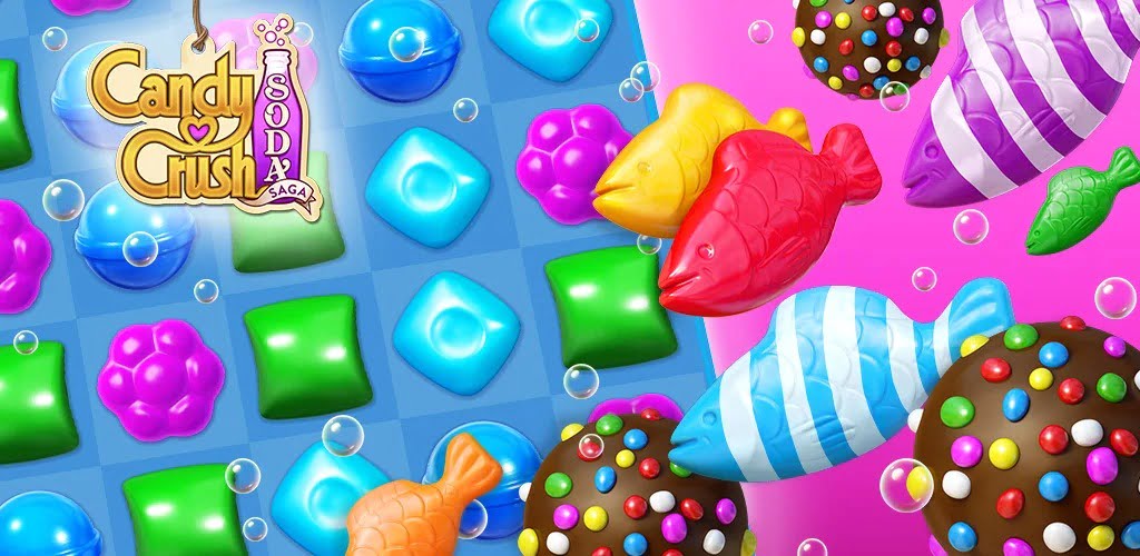 Candy Crush Soda Saga MOD APK v1.264.2 (Many Moves, Unlocked)